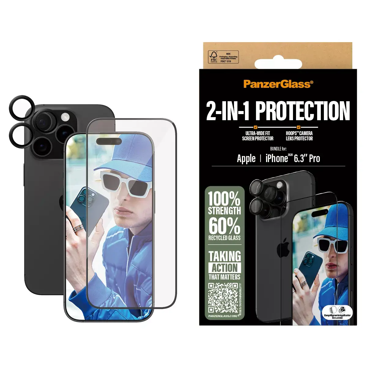 PanzerGlass 2-в-1 Комплект iPhone '24 6.3" Pro Photo 2
