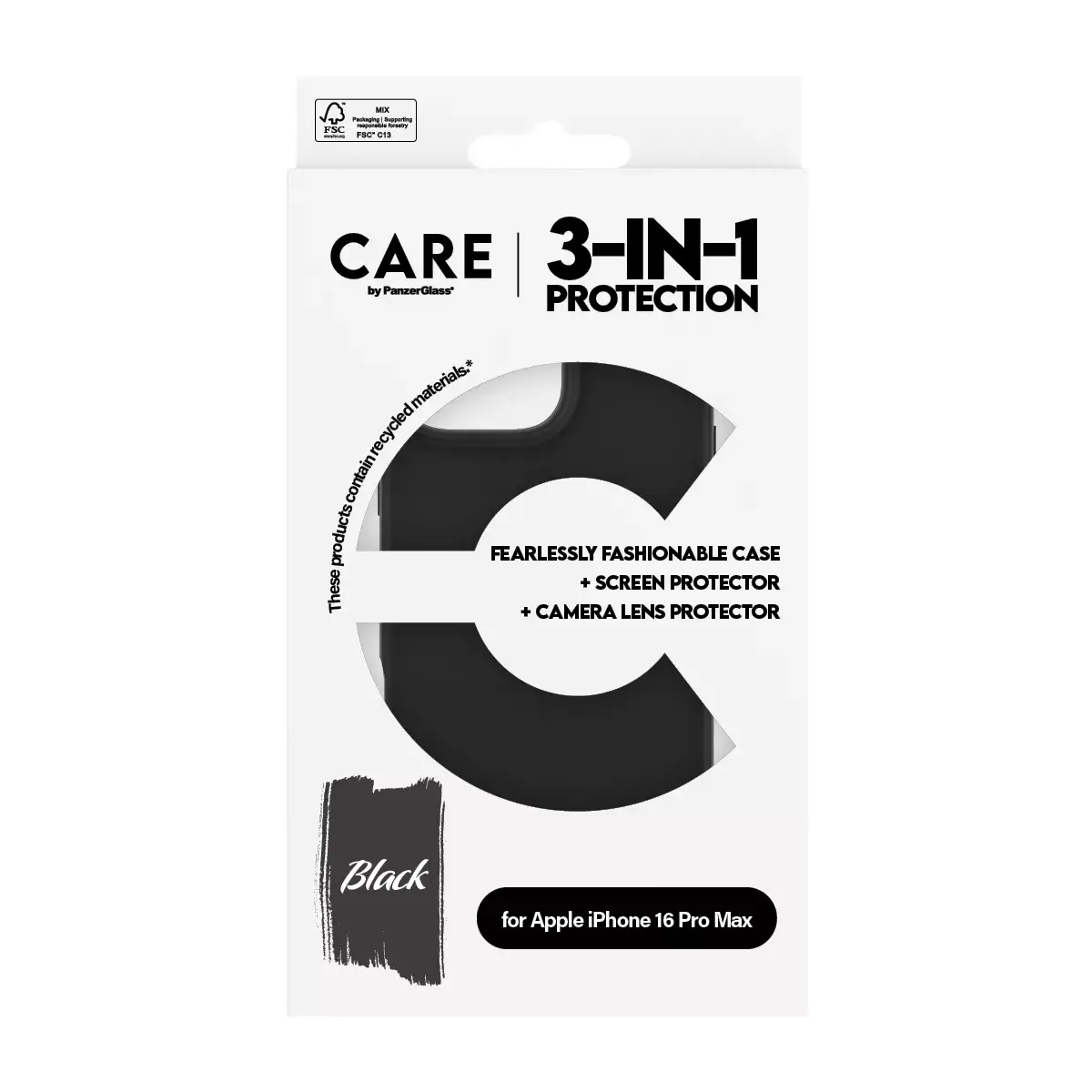 3-in-1 komplekts PanzerGlass CARE by Fashion iPhone 16 Pro Max Photo 3