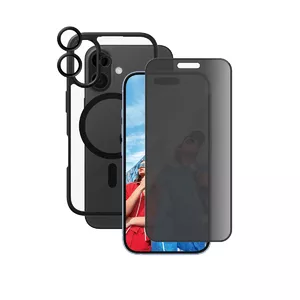 PanzerGlass CARE by ® Flagship 3-in-1 Privacy Bundle iPhone 16