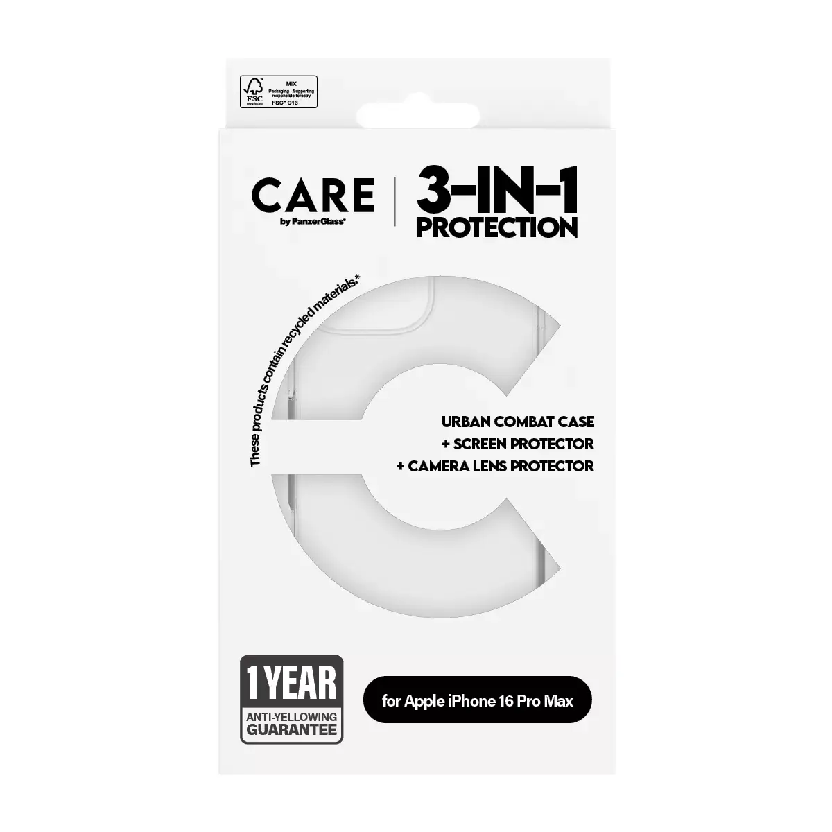PanzerGlass CARE by ® Flagship 3-in-1 Bundle iPhone 16 Pro Max Photo 3