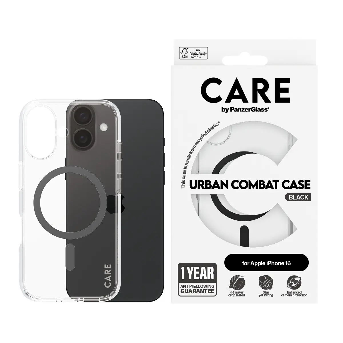 Чехол PanzerGlass CARE Urban Combat MagSafe для iPhone 16 Photo 2