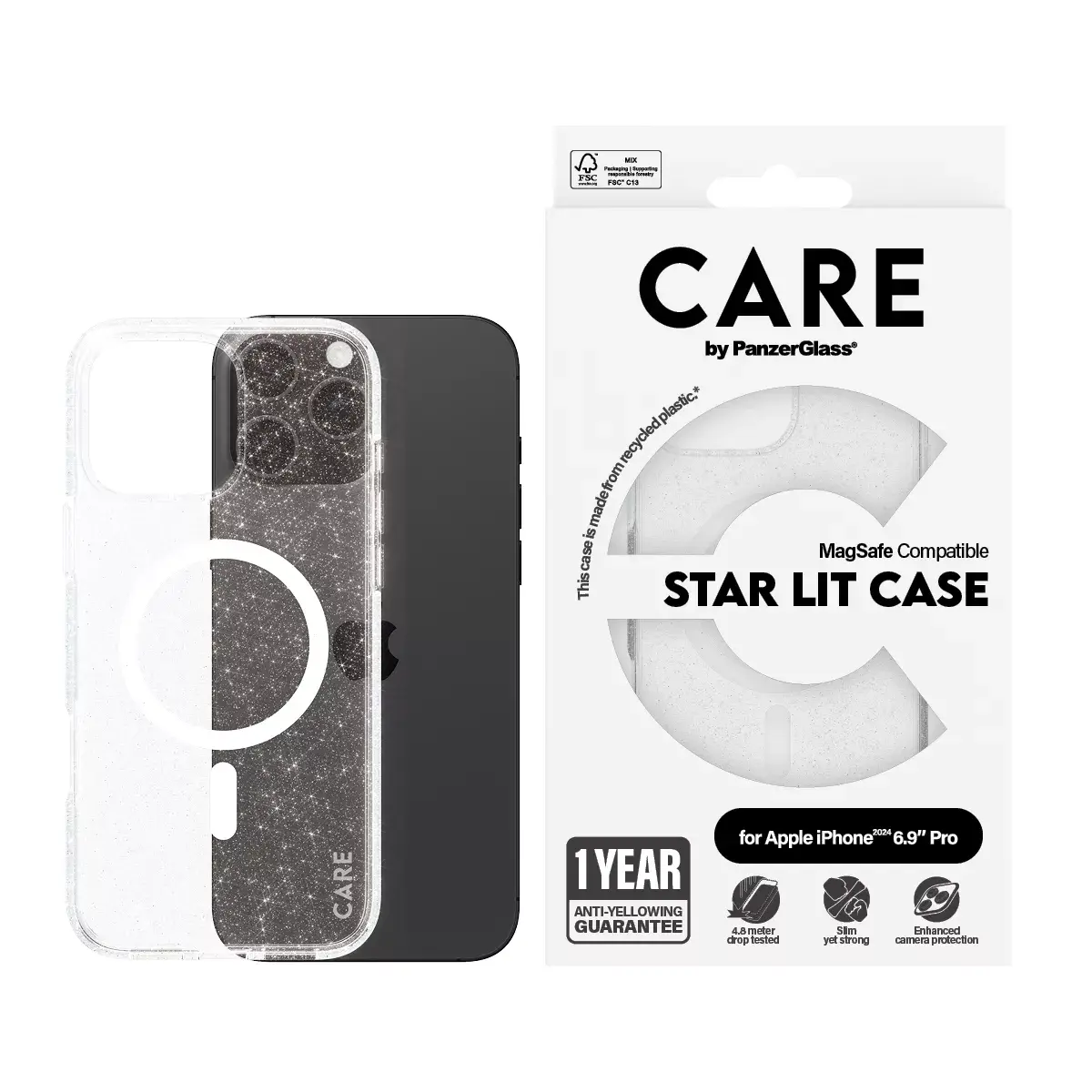 Vāciņš PanzerGlass CARE by Flagship Case Urban Combat Star Lit iPhone '24 Photo 2