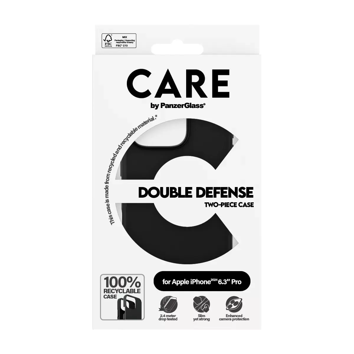 Cover PanzerGlass CARE by ® Feature Case Double Defense Black Photo 3
