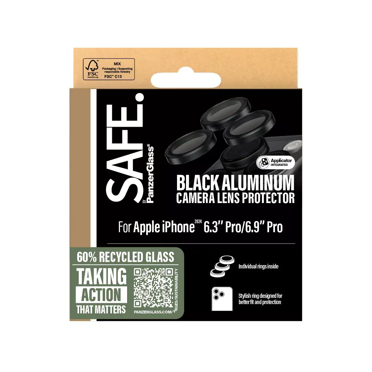 Защитное стекло для камеры PanzerGlass SAFE. by ® iPhone '24 Photo 3