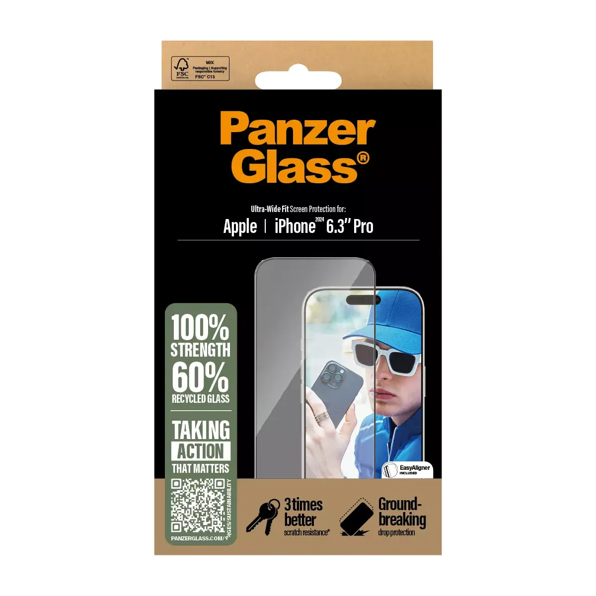 Ekrāna aizsargs PanzerGlass ® iPhone '24 6.3" Pro Photo 3
