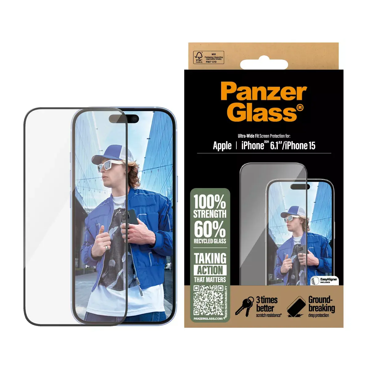 Ekrāna aizsargs PanzerGlass iPhone '24 6.1" Photo 2