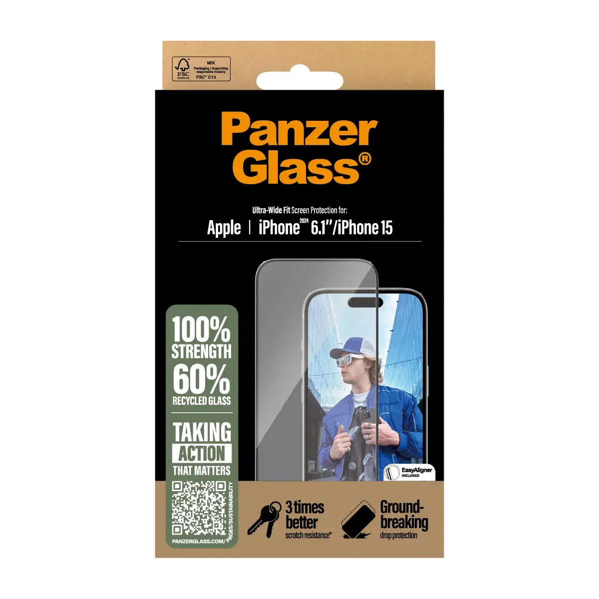 Ekrāna aizsargs PanzerGlass iPhone '24 6.1" Photo 3