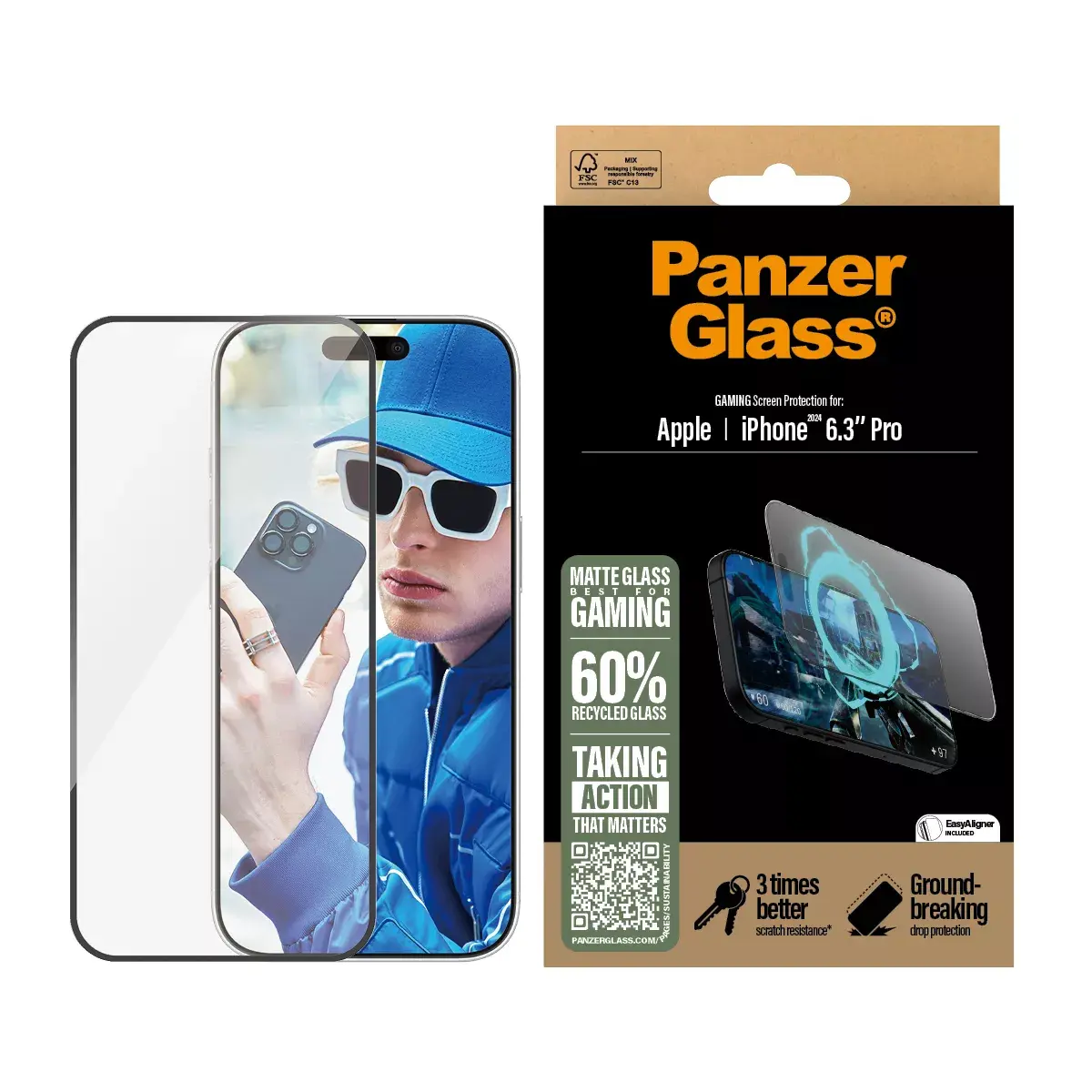 Spēļu ekrāna aizsargstikls PanzerGlass iPhone '24 6.3" Pro Photo 2