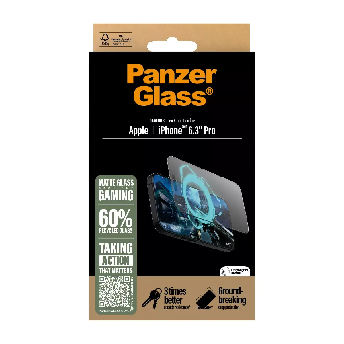 Spēļu ekrāna aizsargstikls PanzerGlass iPhone '24 6.3" Pro Photo 3