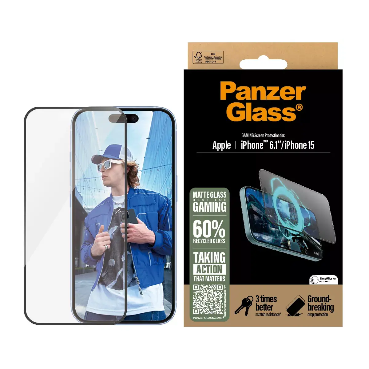 Spēļu ekrāna aizsargstikls PanzerGlass iPhone '24 6.1" Photo 2