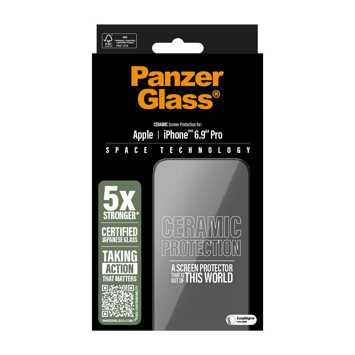 Ekrāna aizsargs PanzerGlass Ceramic iPhone '24 6.9" Pro Photo 3
