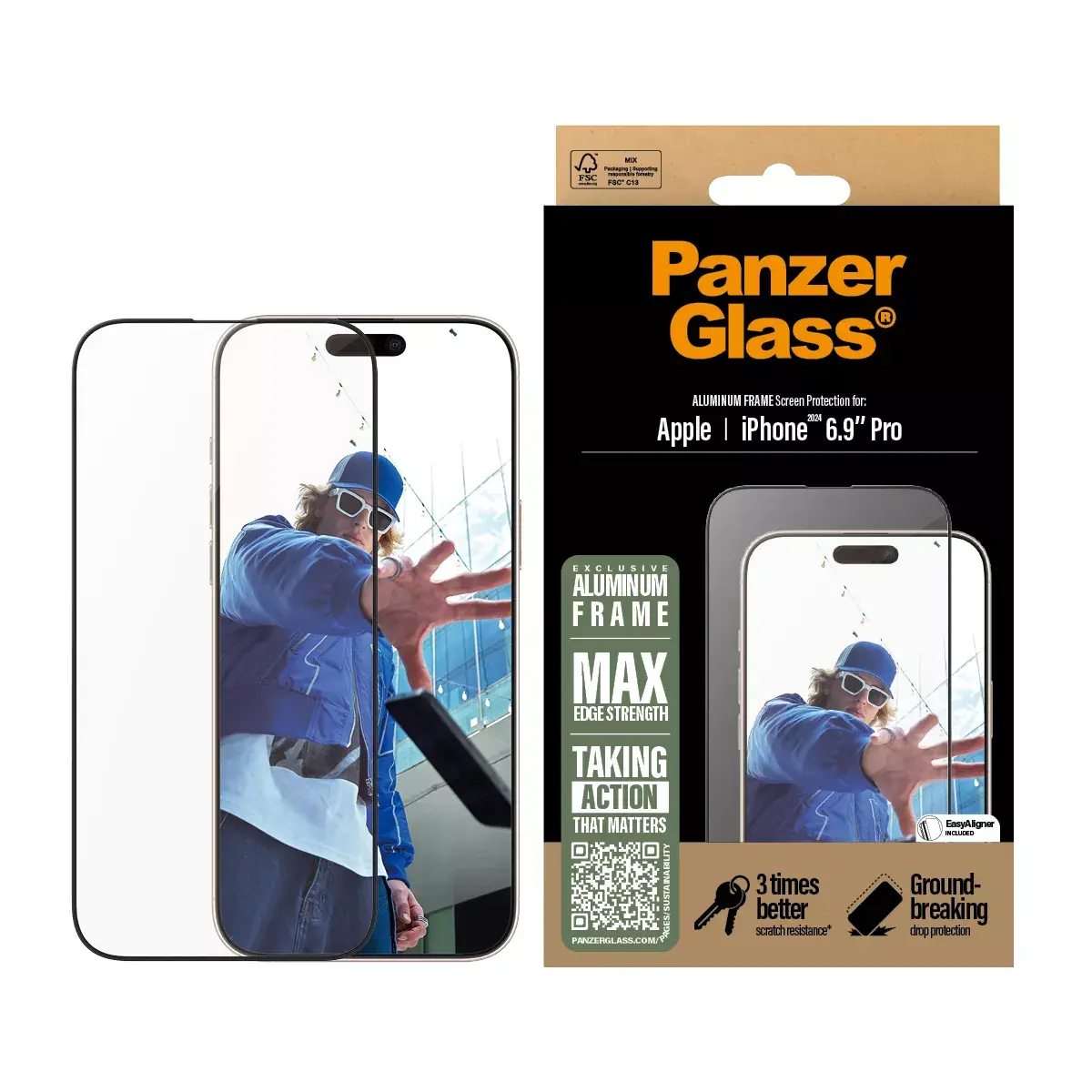 Ekrāna aizsargs PanzerGlass iPhone 16 Pro Max Photo 4