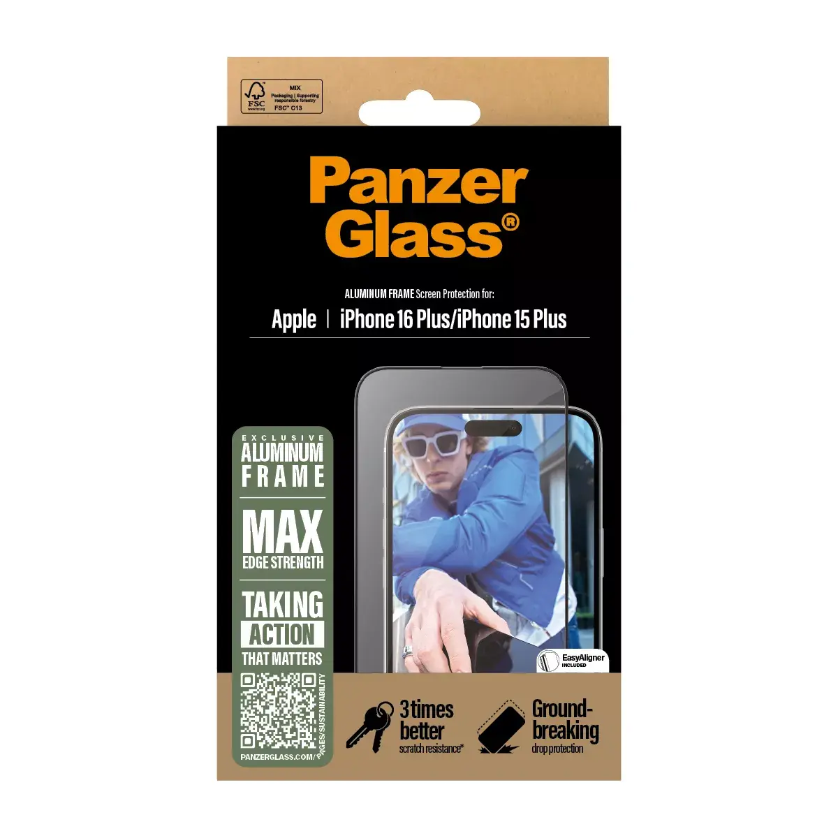 Защитное стекло PanzerGlass iPhone 16 Plus 15 Plus Photo 3