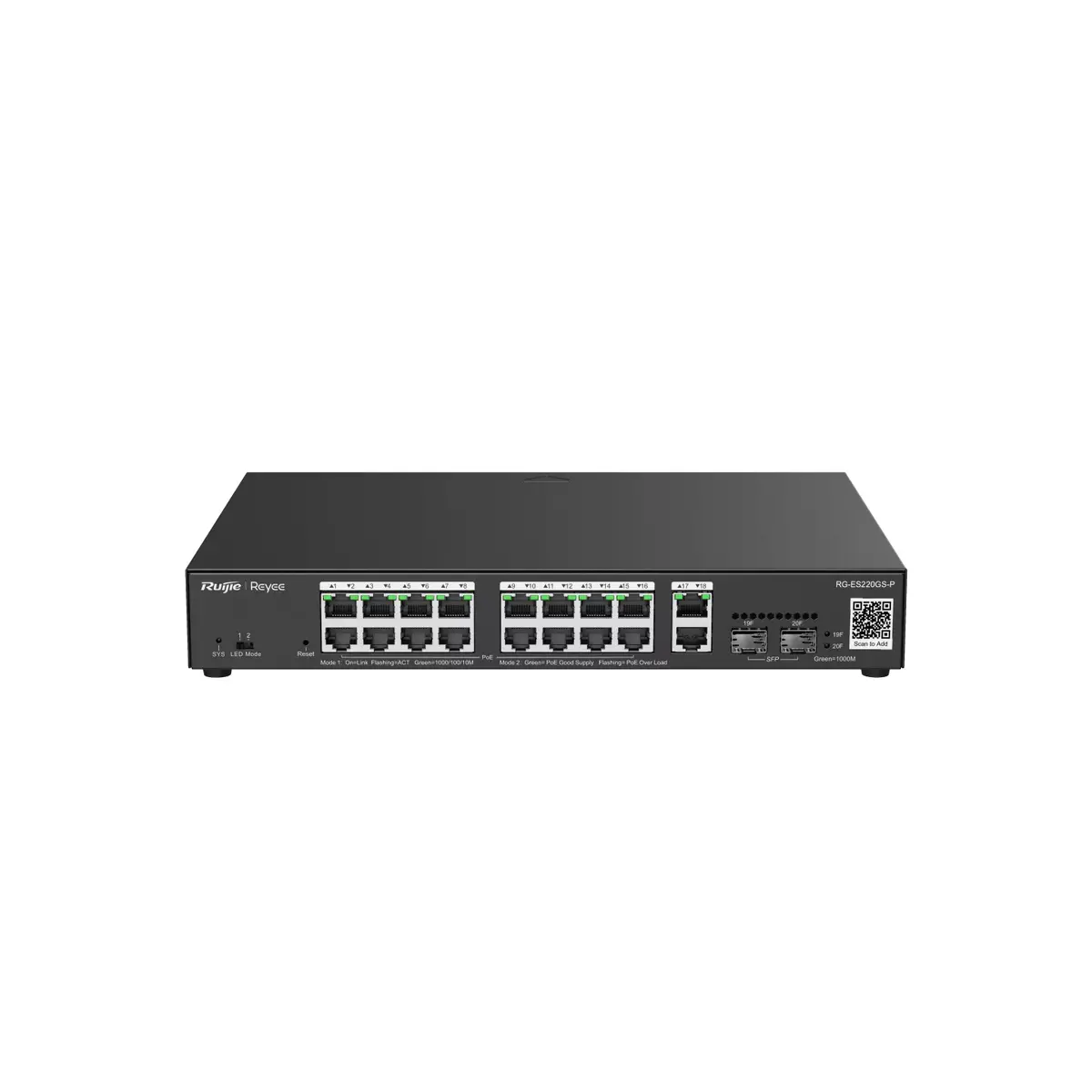 RUIJIE RG-ES220GS-P управляемый L2 Gigabit Photo 2