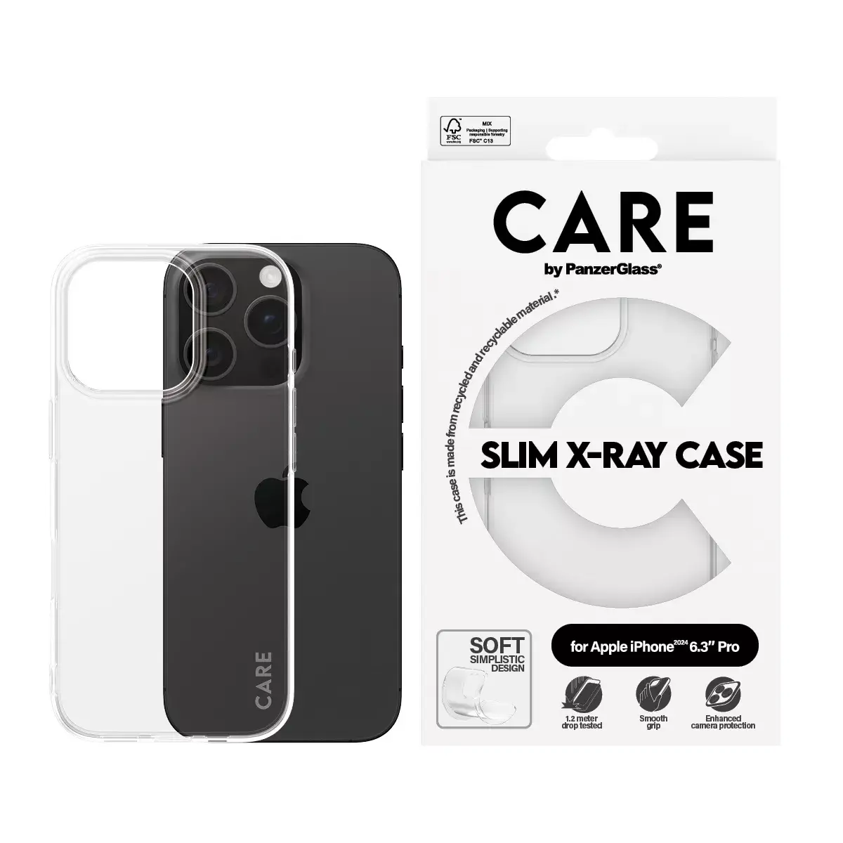 Cover PanzerGlass CARE by ® Fashionable Case iPhone '24 6.3" Pro Photo 2