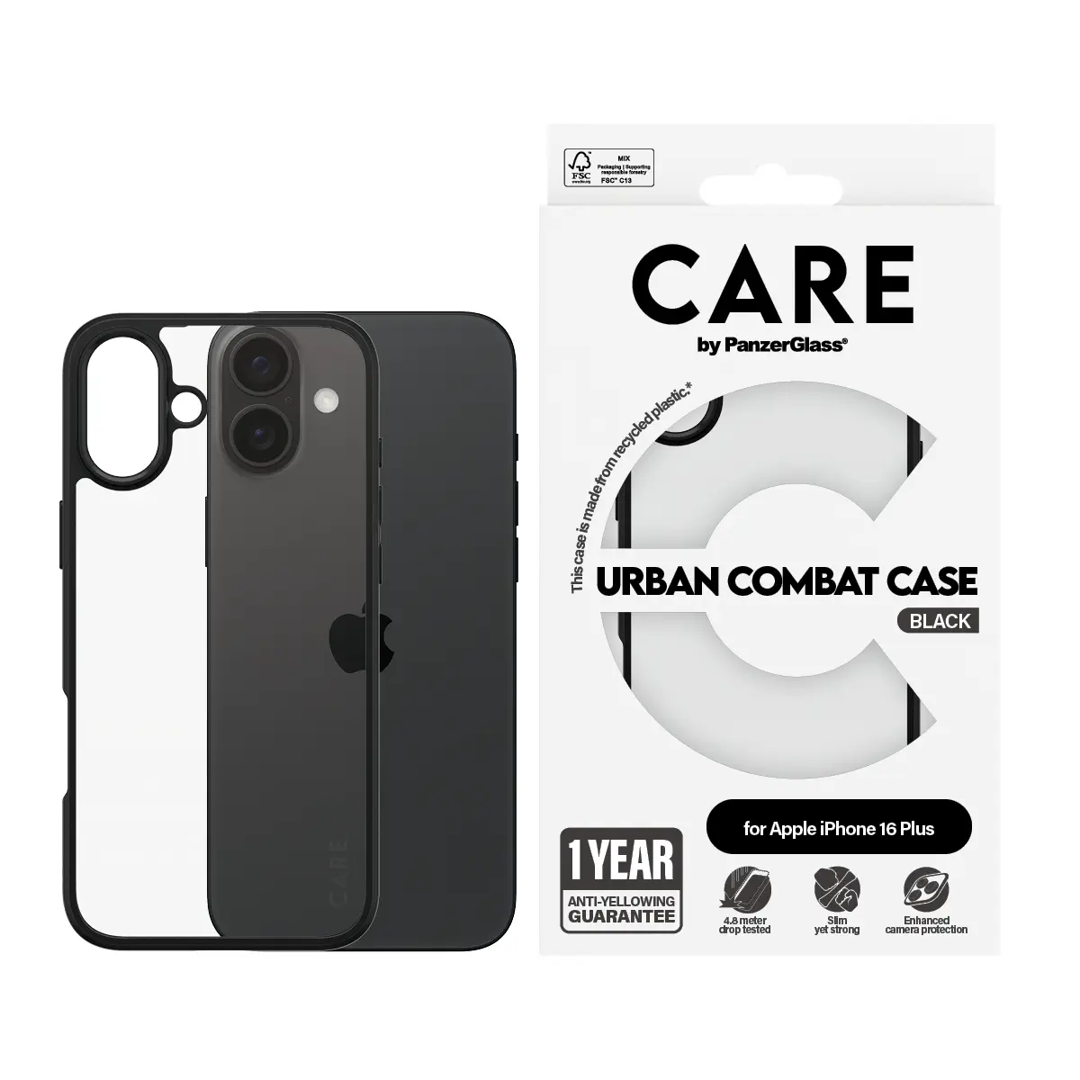 Чехол PanzerGlass CARE Urban Combat для iPhone 16 Plus Photo 2