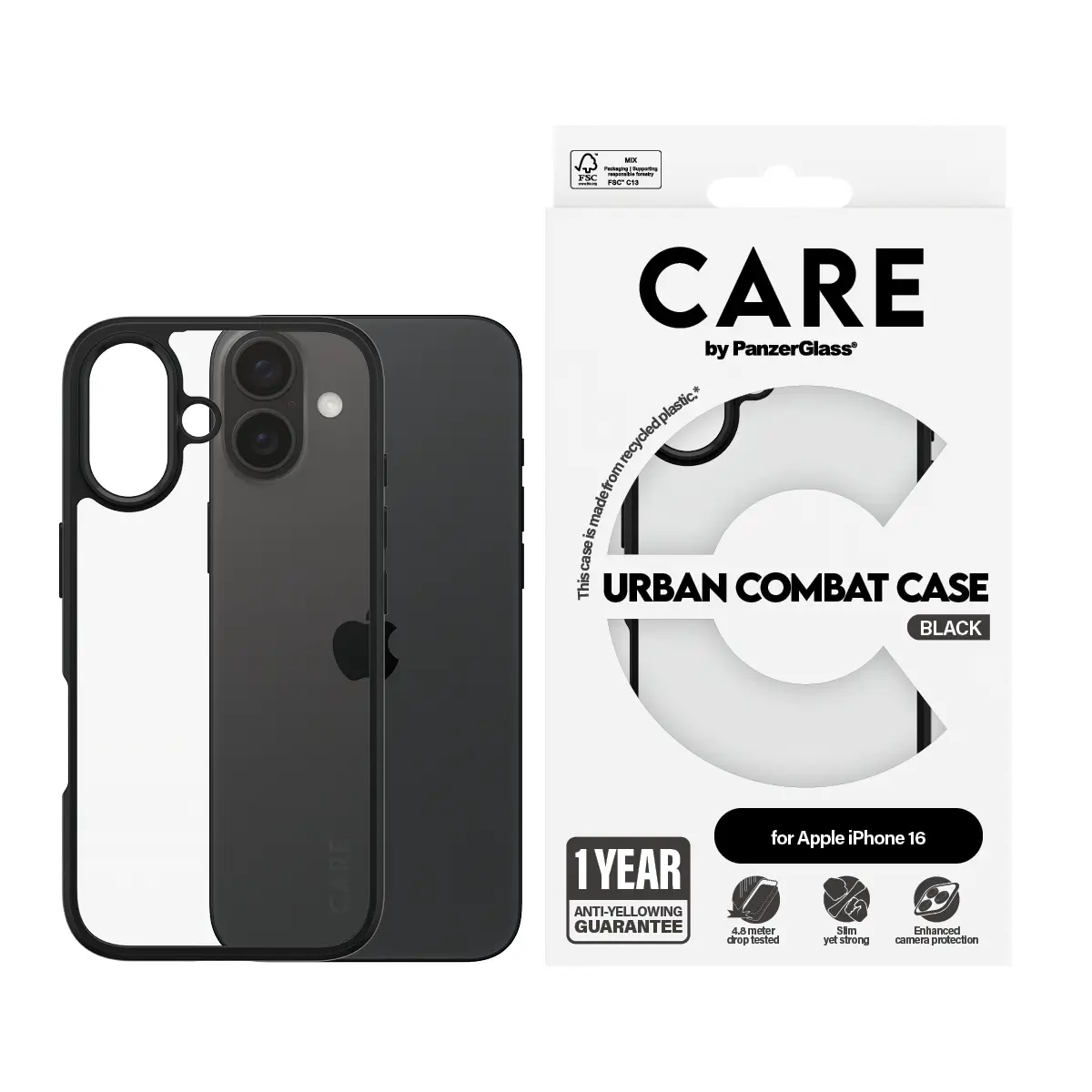 PanzerGlass CARE Urban Combat Чехол для iPhone 16 Photo 2