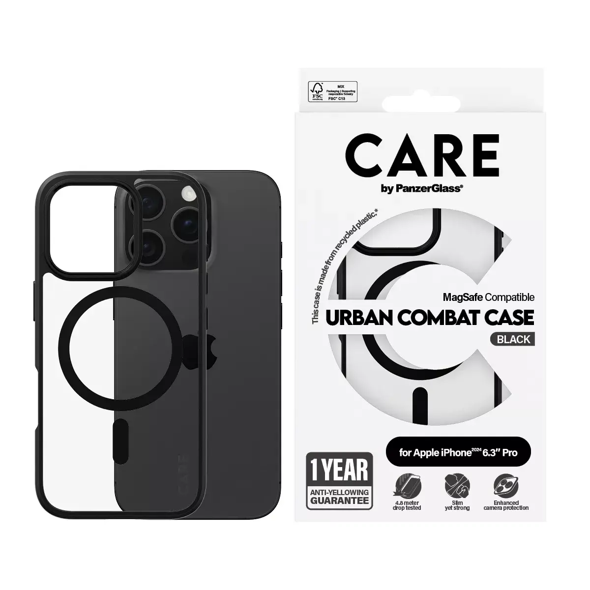 Vāks PanzerGlass CARE iPhone '24 6.3" Pro Photo 2
