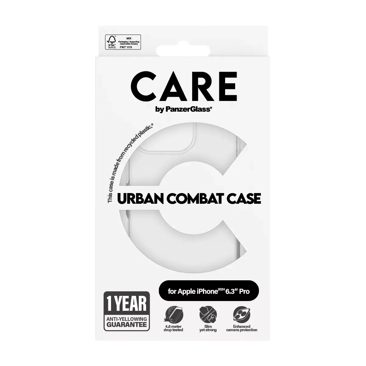 Vāks PanzerGlass CARE by Flagship Case iPhone '24 6.3" Pro Photo 3