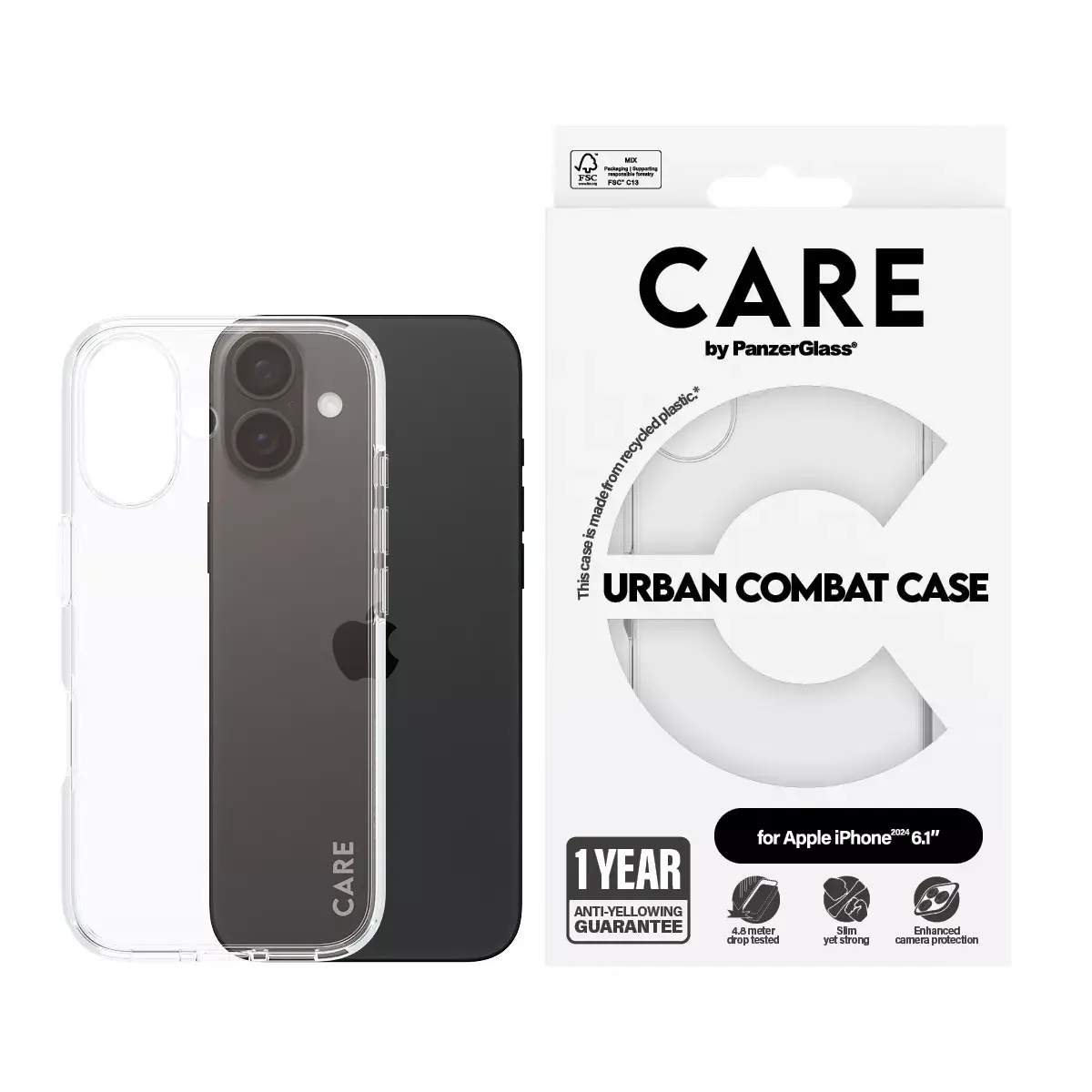 Чехол PanzerGlass CARE by Flagship Case iPhone '24 6.1" Photo 2