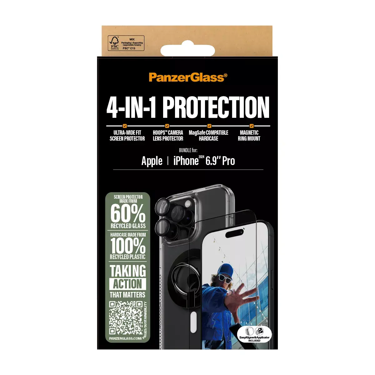 4-in-1 Protection Bundle PanzerGlass iPhone '24 6.9" Pro Photo 3