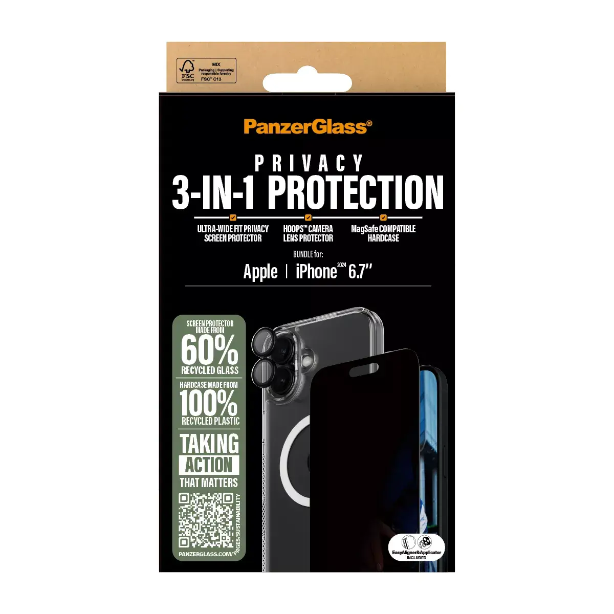 PanzerGlass 3-in-1 Privacy Protection Bundle iPhone '24 Photo 3