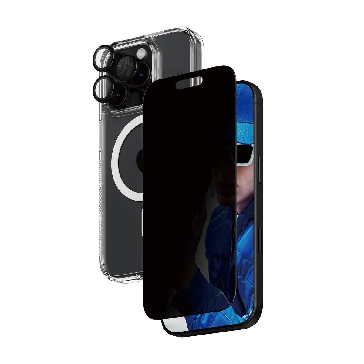 PanzerGlass 3-in-1 Privacy Protection aizsardzības komplekts