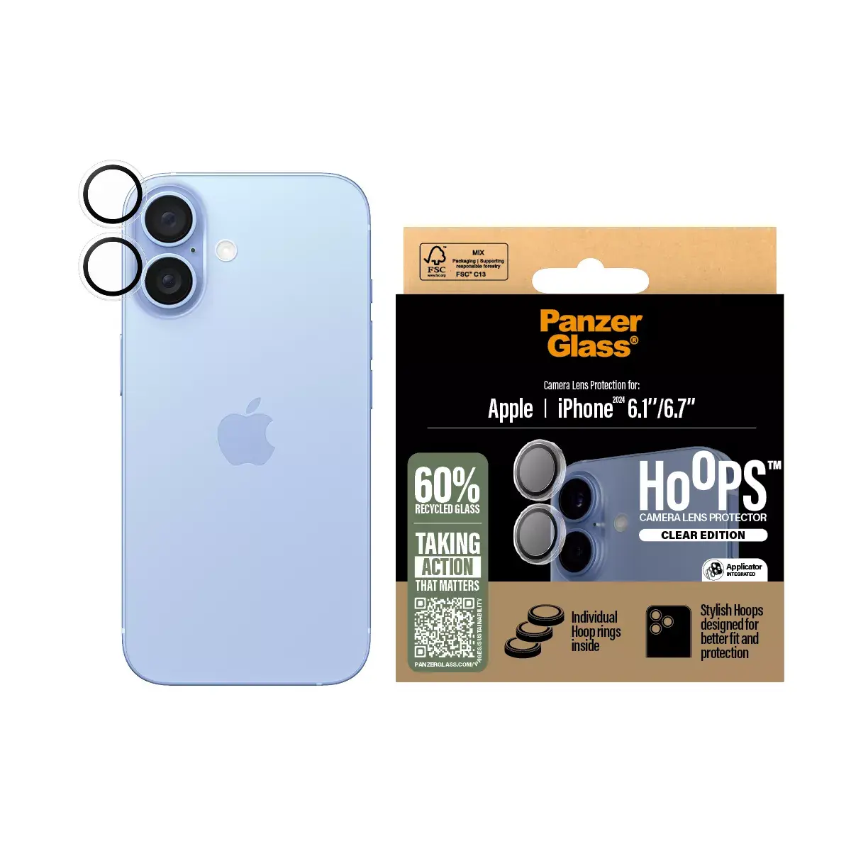 PanzerGlass Hoops™ objektīva aizsargstikls iPhone '24 Photo 2