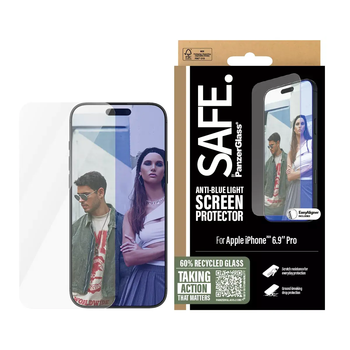 Защитное стекло от синего света PanzerGlass iPhone '24 6.9" Pro Photo 2