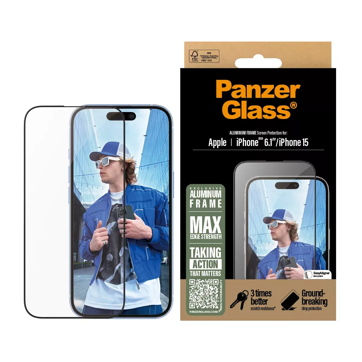 Защитное стекло PanzerGlass iPhone '24 6.1" Photo 2