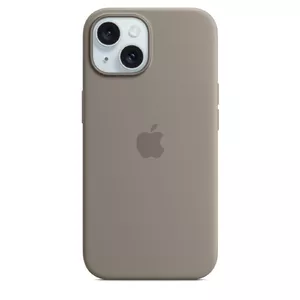 Silicone Case Cover Apple iPhone 15 MagSafe Taupe