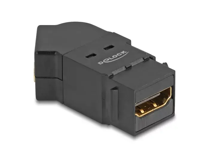 DeLOCK HDMI panel mount female to HDMI female 45° angled Photo 2