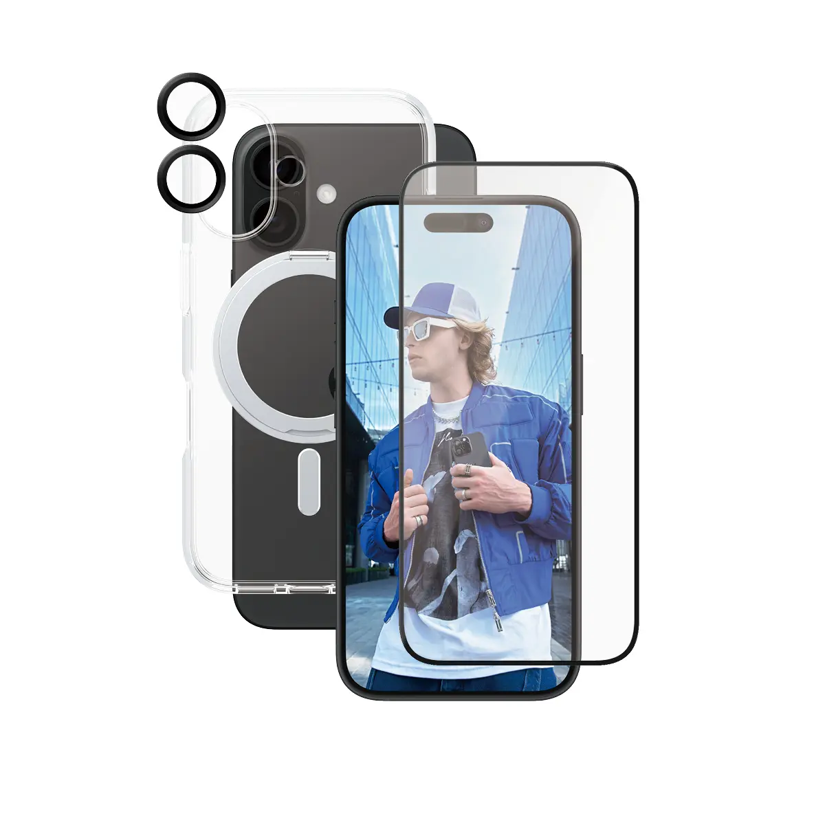 PanzerGlass CARE 3-in-1 Ceramic Bundle Caurspīdīgs