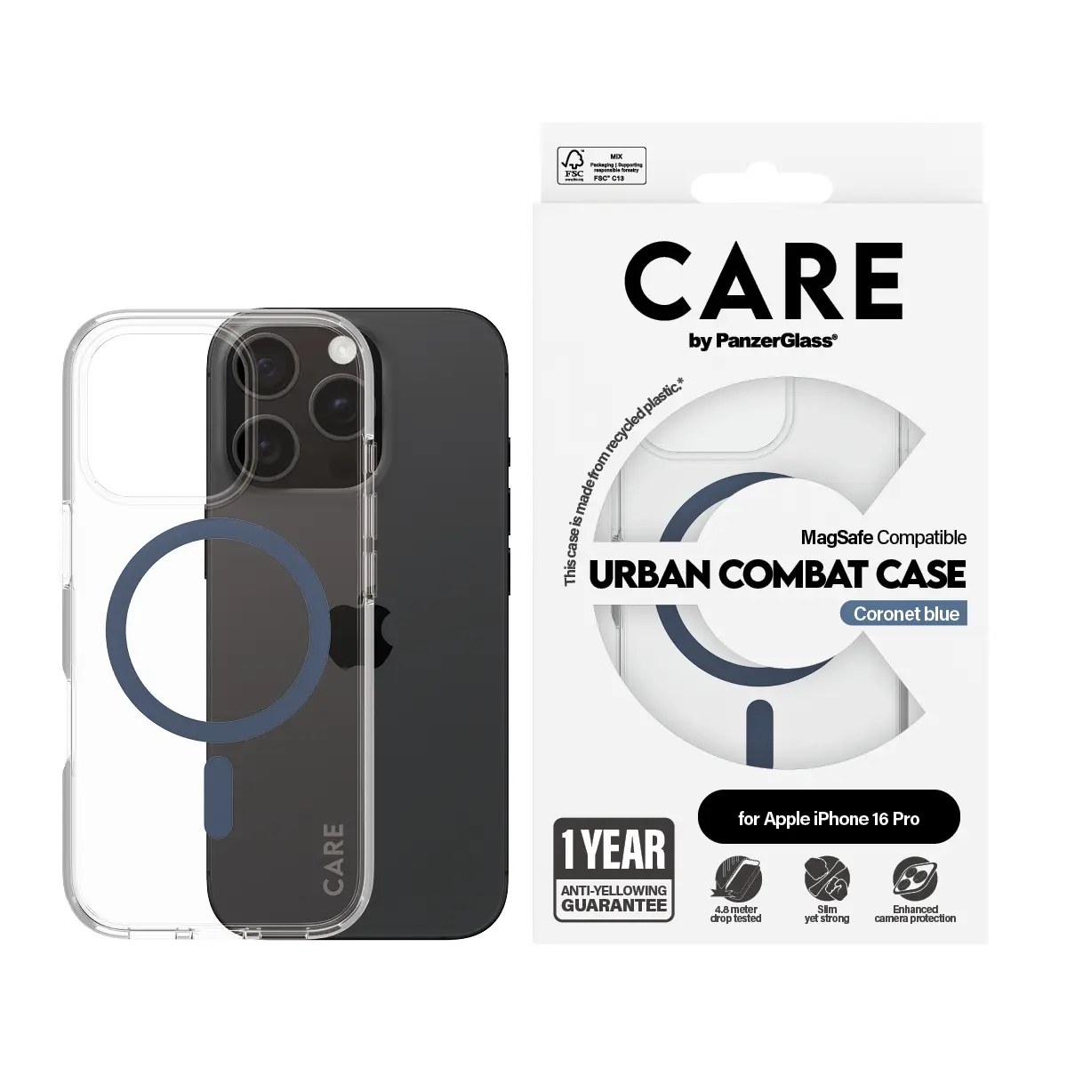 Чехол PanzerGlass CARE Urban Combat для iPhone 16 Pro Photo 2