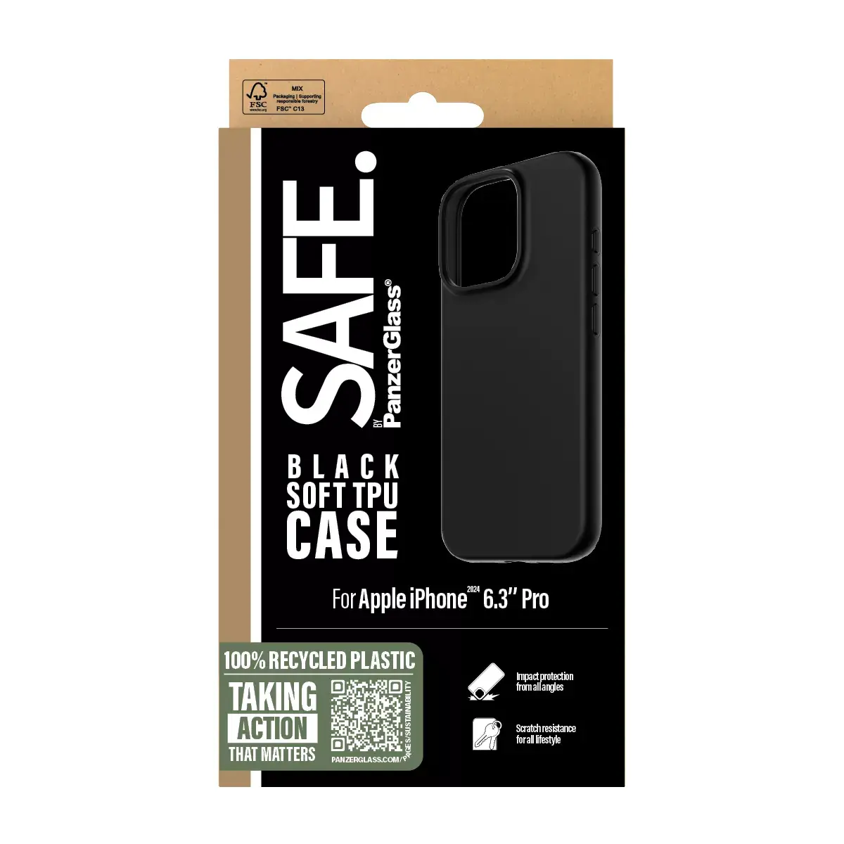 TPU Case PanzerGlass SAFE. by ® iPhone 2024 6.1 Pro Photo 3