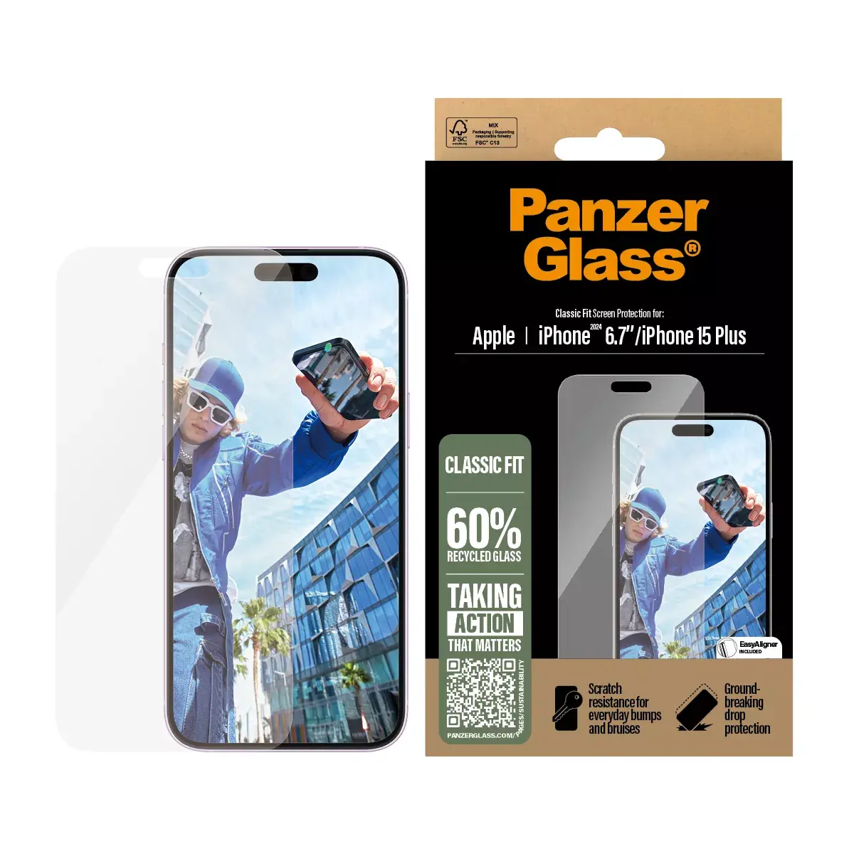 Защитное стекло PanzerGlass iPhone '24 6.7" Photo 2