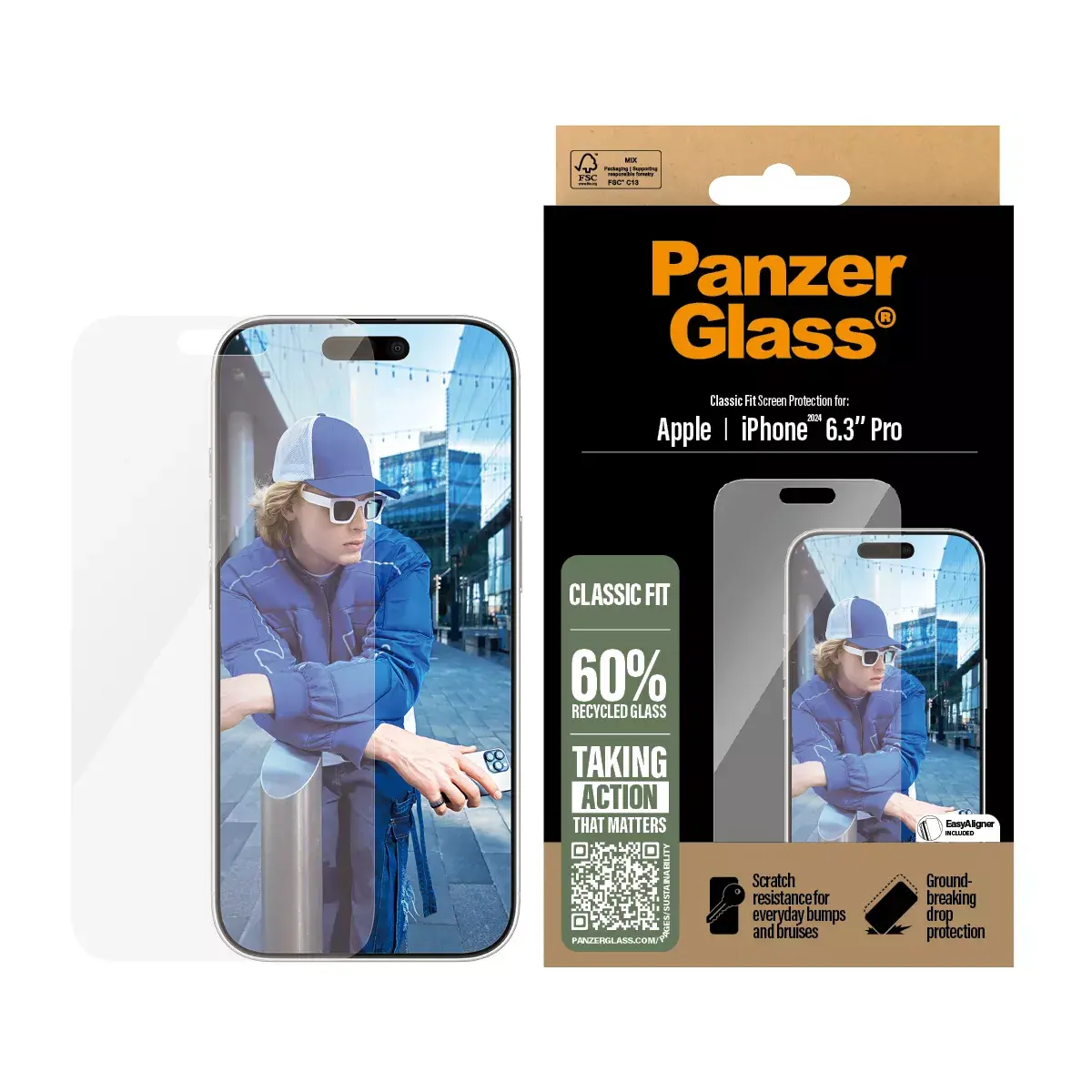 Защитное стекло PanzerGlass iPhone '24 6.3" Pro Photo 2