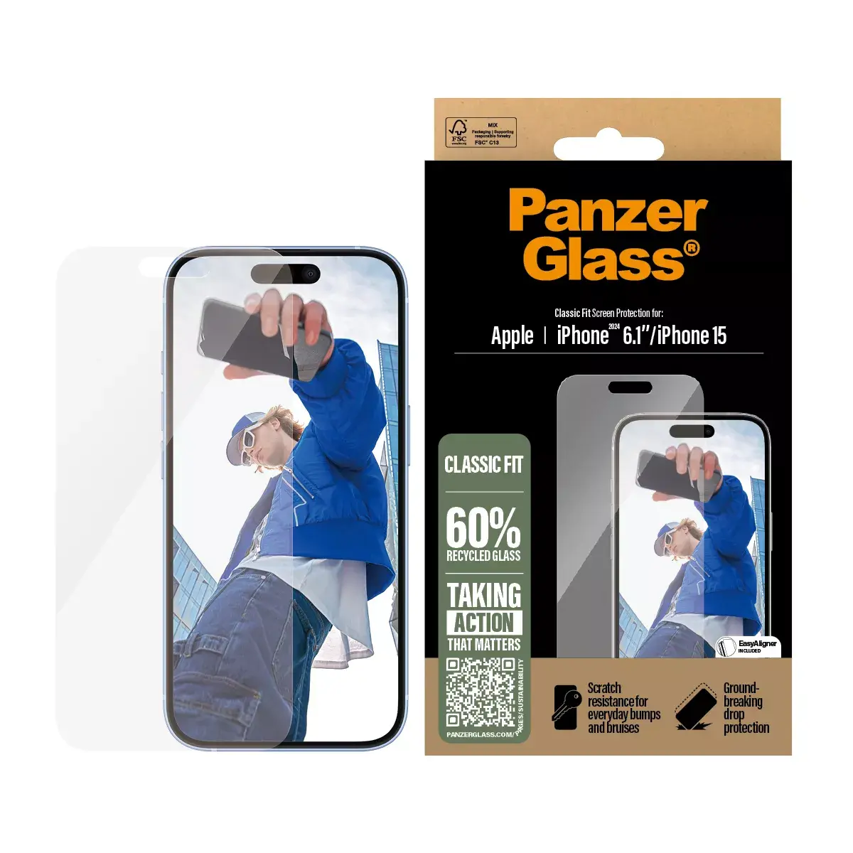 Ekrāna aizsargs PanzerGlass iPhone '24 6.1 Photo 2