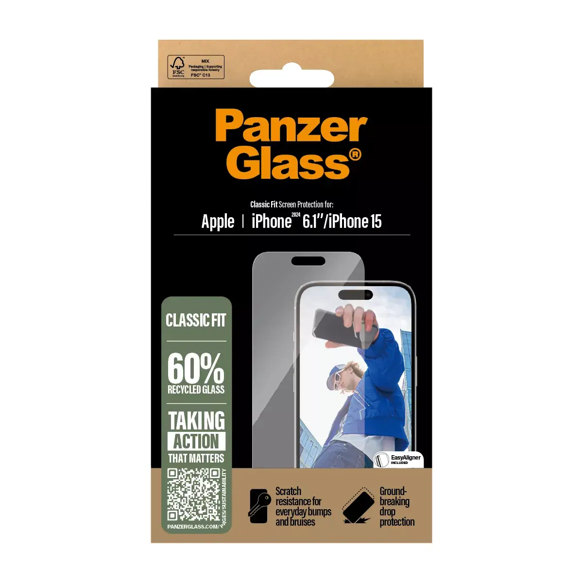 Ekrāna aizsargs PanzerGlass iPhone '24 6.1 Photo 3