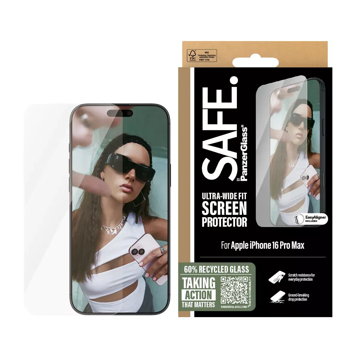 Screen Protector PanzerGlass SAFE. by ® iPhone 16 Pro Max Photo 2