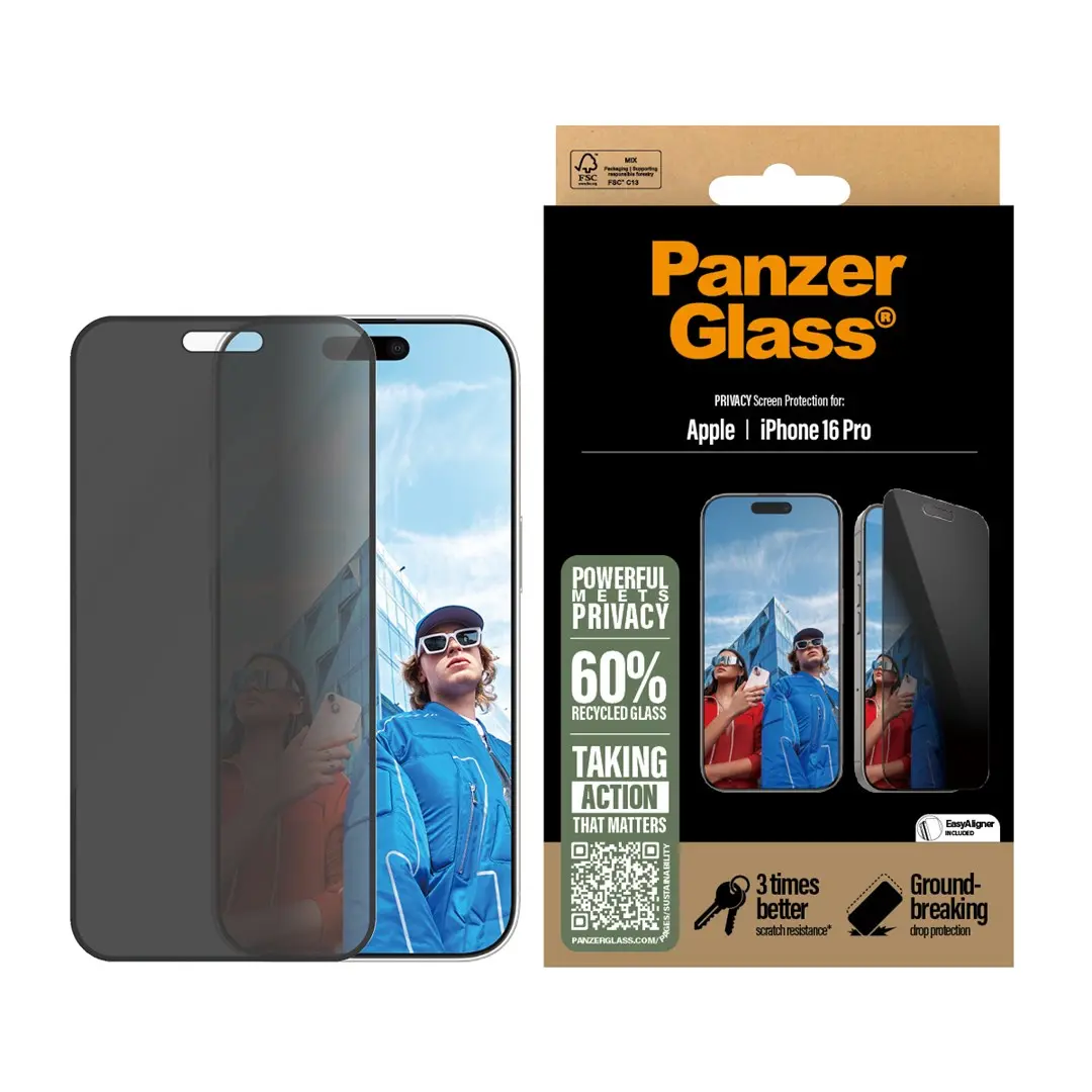 PanzerGlass 2-Way Privacy ekrāna aizsargs Apple