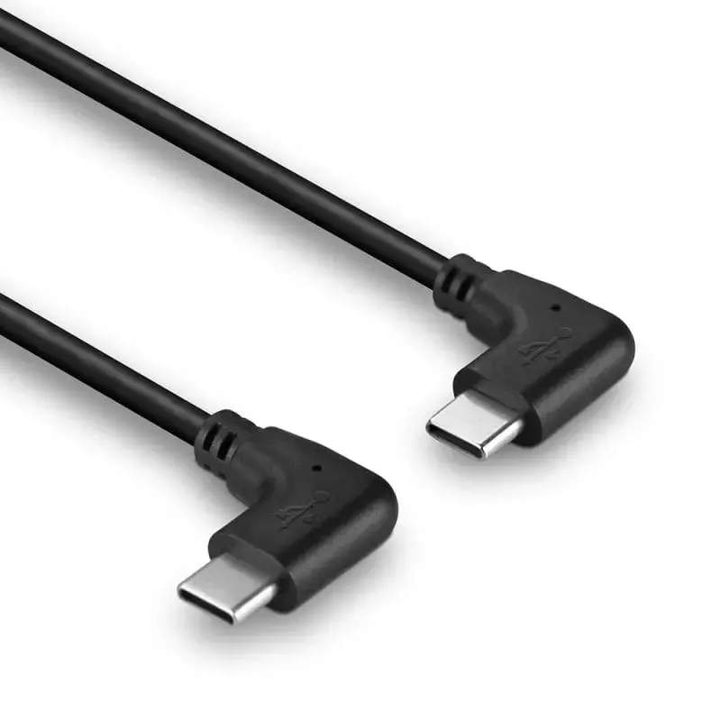 Lindy 1m USB 2.0 labais leņķis USB-C kabelis Photo 3