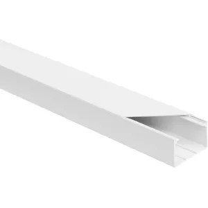 Elektriskās montāžas līste OEM 3703Z balta LS 60x40 mm 2 m — 8 gab. iepakojums
