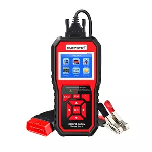 Konnwei KW870 Diagnostic Meter OBD2 Scanner and Battery Tester, Automotive Fault Code Reader