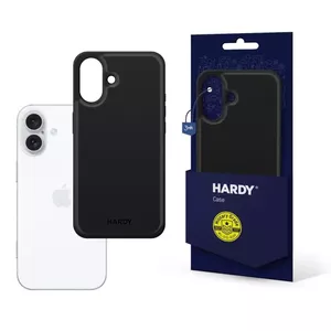 Cover 3MK HARDY Silky Leather MagCase iPhone 16 15.5 cm Black