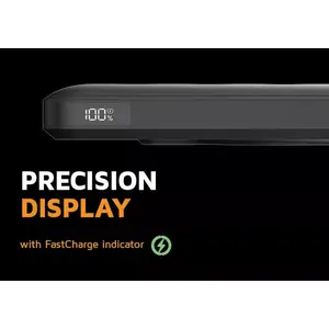 LED display shows percentage
