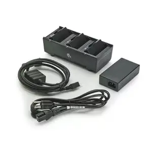Indoor battery charger Zebra SAC-MPM-3BCHGEU1-01, AC power, black, includes AC and DC cables