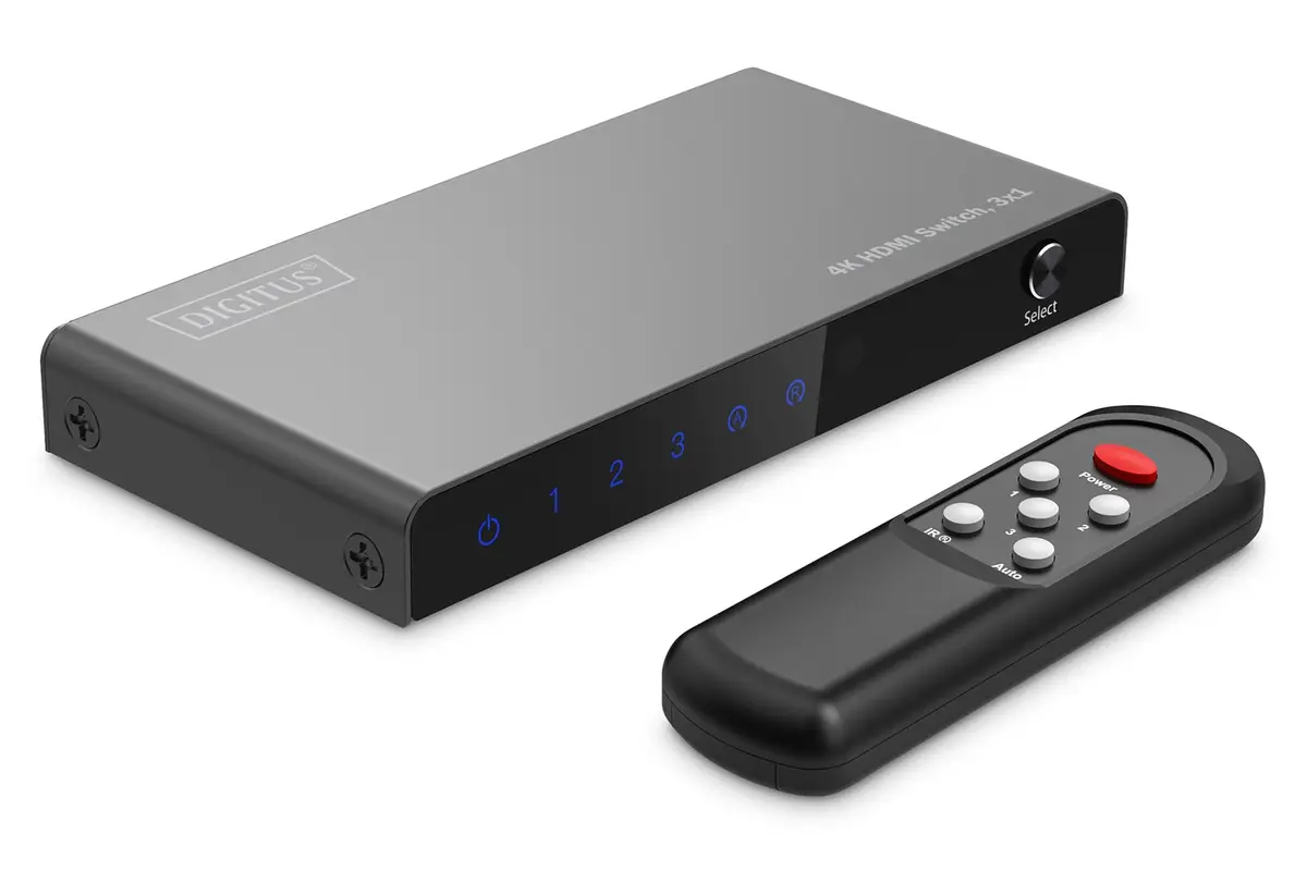 Digitus 4K HDMI Slēdzis 3x1 Metāls