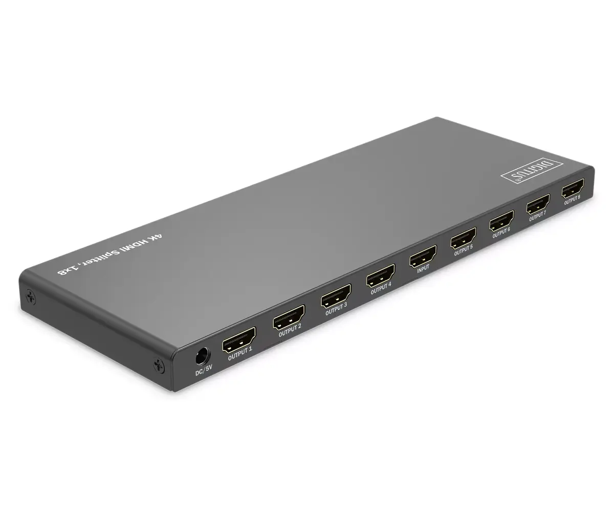 Digitus 4K HDMI sadalītājs 1x8 Photo 2