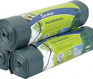Atkritumu maisi Secolan 1x5 Maxi 240 l zaļi/melni lieliem konteineriem